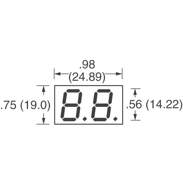 LDD-A512RI Lumex Opto/Components Inc.  Modules d'affichage - Caractères et chiffres à LED